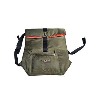 Jean Paul Gaultier Olive Green Nylon Backpack - Stylish, Functional, Unisex